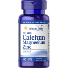Puritan's Pride Chelated Calcium Magnesium Zinc 100 cap