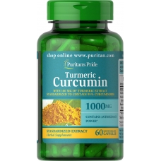 Puritans Pride Turmeric Curcumin 1000 mg with Bioperine 5mg - 60 cap