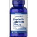 Puritans Pride Absorbable Calcium 1200 mg Plus Vitamin D3 25 mcg - 200 softgel