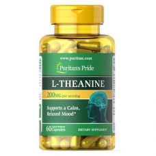 Puritans Pride L-Theanine 200 mg per serving 60 Capsules