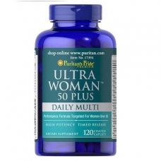 Puritans Pride Ultra Woman™ 50 Plus Multi-Vitamin 120 Coated Caplets