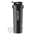 OstroVit Shaker Premium 450 ml with 2 pill boxes and mixing ball
