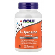 NOW Foods L-Tyrosine 500 mg 120 Capsules