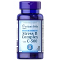 Puritan's Pride Stress Vitamin B-Complex with Vitamin C-500 Timed Release 60 Caplets