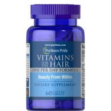 Puritan's Pride Vitamins for the Hair 60 Coated Tablets