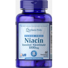 Puritan's Pride Flush Free Niacin Inositol Nicotinate 1000 mg 60 Capsules