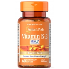Puritans Pride Vitamin K-2 (MenaQ7) 50 mcg 30 Softgels 
