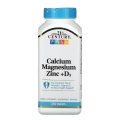 21st Century Calcium Magnesium Zinc + D3 250 Tablets