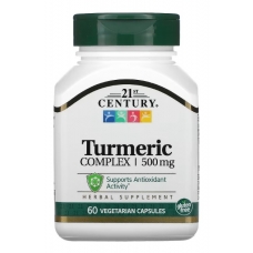 21st Century Turmeric Complex 500 mg 60 Vegetarian Capsules
