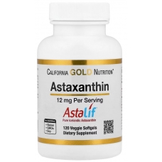 California Gold Nutrition Astaxanthin Astalif® Pure Icelandic 12 mg 120 Veggie Softgels