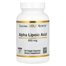 California Gold Nutrition Alpha Lipoic Acid 600 mg 120 Veggie Capsules