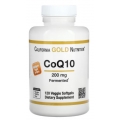 California Gold Nutrition CoQ10 200 mg 120 Veggie Softgels