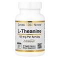California Gold Nutrition L-Theanine Featuring AlphaWave® 100 mg 60 Veggie Capsules