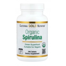 California Gold Nutrition Organic Spirulina 240 Tablets (500 mg per Tablet)