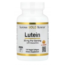 California Gold Nutrition Lutein with Zeaxanthin from Marigold Extract 20 mg 120 Veggie Softgels