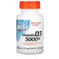 Doctor's Best Vitamin D3 125 mcg (5000 IU) 180 Softgels