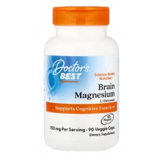 Doctor's Best Brain Magnesium with Magtein® 90 Veggie Caps (50 mg Per capsule)