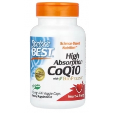 Doctor's Best High Absorption CoQ10 with BioPerine® 100 mg 120 Veggie Caps