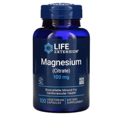 Life Extension Magnesium (Citrate) 100 mg 100 Vegetarian Capsules