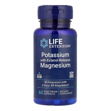 Life Extension Potassium with Extend-Release Magnesium 60 Vegetarian Capsules (калій)