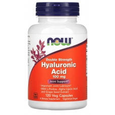 NOW Foods Hyaluronic Acid Double Strength 100 mg 120 Veg Capsules