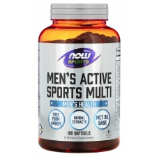 NOW Foods Sports Men's Active Sports Multi 180 Softgels