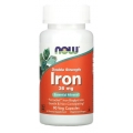 NOW Foods Iron Double Strength 36 mg 90 Veg Capsules