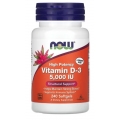 NOW Foods Vitamin D3 125 mcg (5000 IU) 240 Softgels 