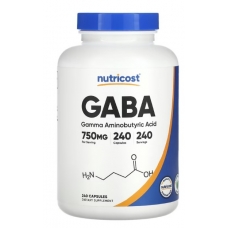 Nutricost GABA 750 mg 240 Capsules