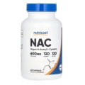 Nutricost NAC Vegan N-Acetyl L-Cysteine 600 mg 120 Capsules