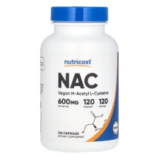 Nutricost NAC Vegan N-Acetyl L-Cysteine 600 mg 120 Capsules