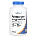 Nutricost Potassium + Magnesium 240 Capsules (калій)