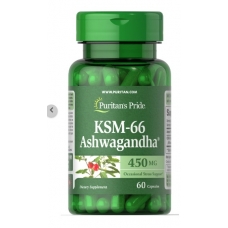 Puritan's Pride Ashwagandha KSM-66® 450 mg 60 Capsules