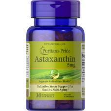 Puritans Pride Astaxanthin 5 mg 30 Softgels