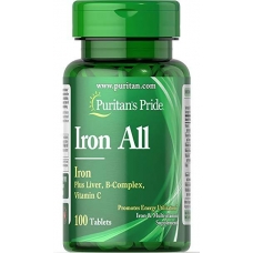 Puritans Pride Iron All Iron 100 tab