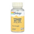 Solaray Vitamin D3 + K2 60 VegCaps