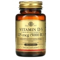 Solgar Vitamin D3 (Cholecalciferol) 125 mcg (5000 IU) 100 Softgels