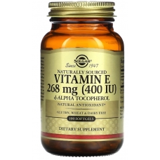 Solgar Vitamin E Naturally Sourced 268 mg (400 IU) 100 Softgels