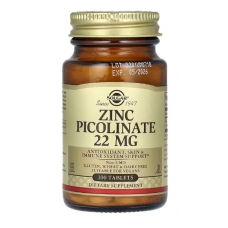 Solgar Zinc Picolinate 22 mg 100 Tablets