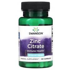 Swanson Zinc Citrate 30 mg 60 Capsules