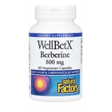 Natural Factors WellBetX® Berberine 500 mg 60 Vegetarian Capsules