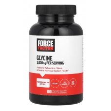 Force Factor Glycine 100 Vegetable Capsules (1000 mg per Capsule)