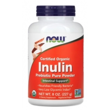 NOW Foods, Certified Organic Inulin, Prebiotic Pure Powder, 8 oz (227 g) (