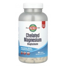 KAL Chelated Magnesium Bisglycinate 180 Tablets (105 mg per Tablet)
