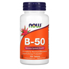 NOW Foods B-50 100 Tablets