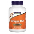 NOW Foods Betaine HCl 648 mg 120 Veg Capsules 