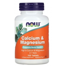 NOW Foods Calcium & Magnesium 100 Tablets