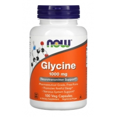 NOW Foods Glycine 1000 mg 100 Veg Capsules
