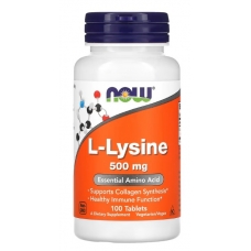 NOW Foods L-Lysine 500 mg 100 Tablets