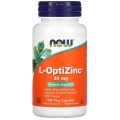 NOW Foods L-OptiZinc 30 mg 100 Veg Capsules